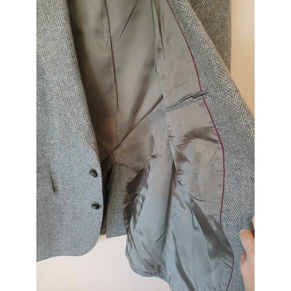 Vintage Larry Mahan's Cowboy Collection Gray Wool Blazer - Picture 6 of 6